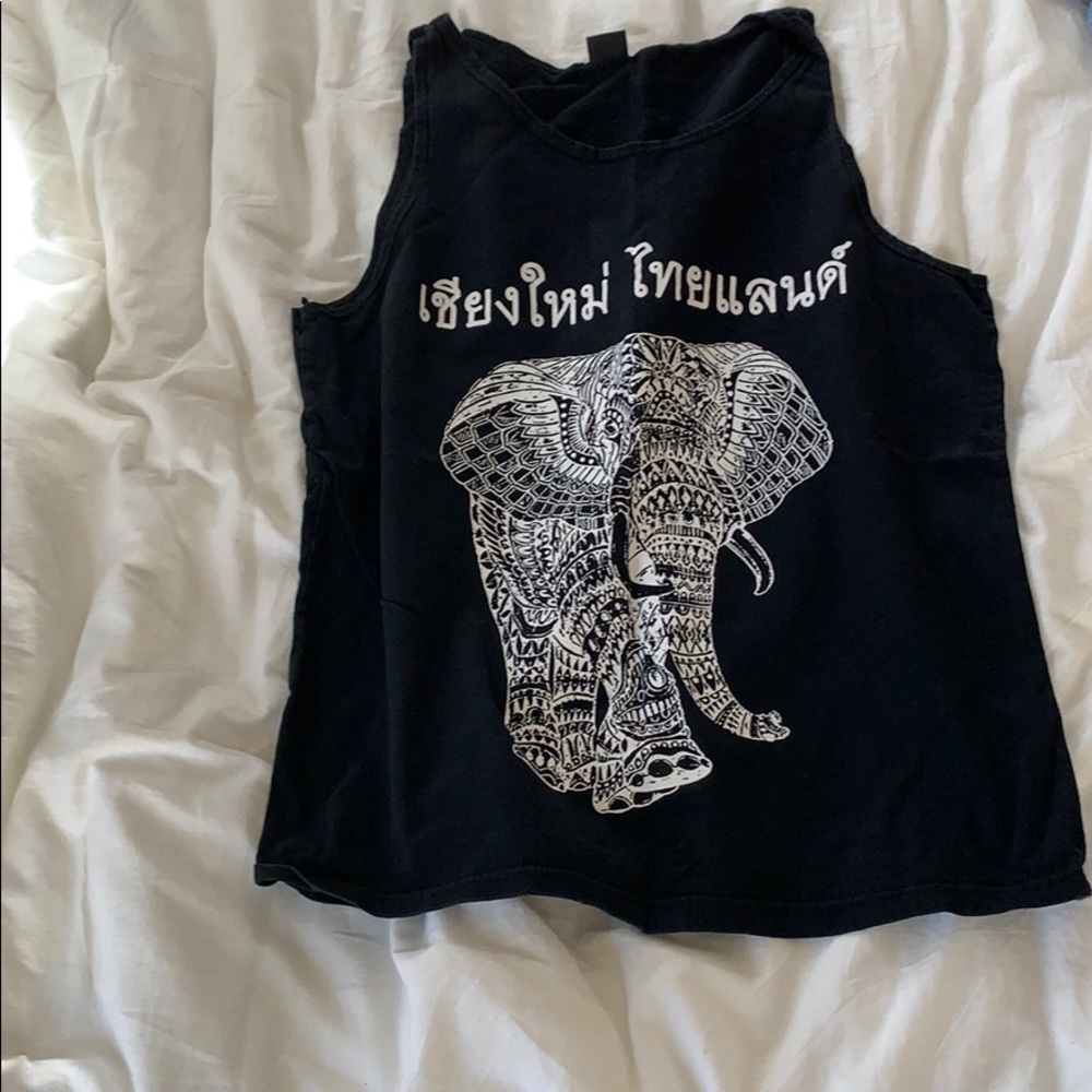Black Elephant Tank top